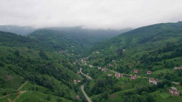 Hopa valleys, natural landscape, aerial view, fg01