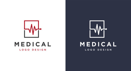 vector medical logo for health service symbol