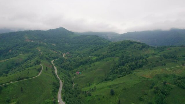 Hopa valleys, natural landscape, aerial view, fg01