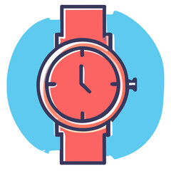 Trendy wristwatch vektor icon illustation