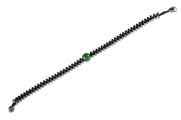 Pulseira de hematita e quartzo verde. Formato de arquivo png fundo transparente.