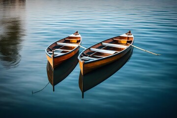 two boats Generated with AI.