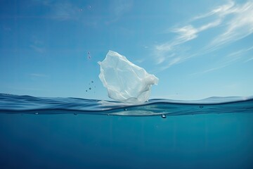 Plastic Bag Floating in the Air