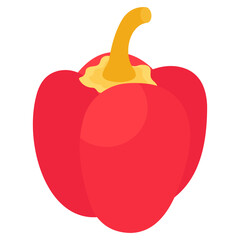 A perfect design icon of capsicum