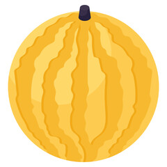 Summer juice fruit icon, vector design of watermelon 
