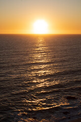 paisagem do pôr-do-sol no oceano pacífico Viña del Mar Valparaíso Chile