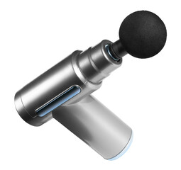 percussion massage gun isolated on white