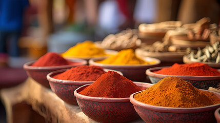 Spice Odyssey: A Journey Through the Vibrant Market Aromas - created with generative AI