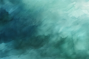 Emerald Tides, Moody Watercolor Painting Background