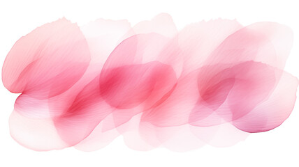 Rose pink petals watercolor illustration isolated on white background for wedding stationery design, Valentine’s Day romance and love card print. Gradient floral art rose pink petal closeup by Vita