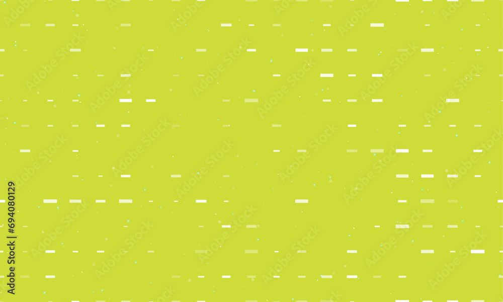 Poster seamless background pattern of evenly spaced white minus symbols of different sizes and opacity. vec