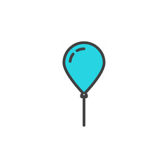 balloon icon. sign for mobile concept and web design. Outline vector icon. Symbol, logo illustration. Vector graphics