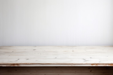 Empty wood background for product display Ai generated