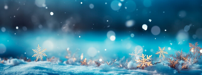 Fototapeta na wymiar Maravilla Invernal: Copos de Nieve Danzando en el Aire Frío