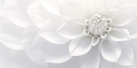 White dahlia flower close-up. Floral abstract background
