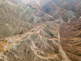Tsiv Gombori pass and desert in Kakheti , Georgia. amazing half-desert and beautiful natures