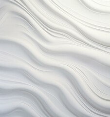 A serene white backdrop with flowing curved lines, creating a modern and elegant pattern. Generative AI.