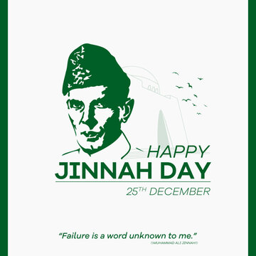 Celebrating Quaid Day Social Media Post Design, 25th December, Founder of Pakistan Muhammad Ali Jinnah
