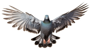 Pigeon Essence Revealed Beauty Isolated on Transparent Background PNG.