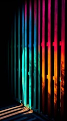 Obraz premium Chromatic photography, vivid hues, saturated colors, striking composition, harmonious balance, lively atmosphere, direct sunlight