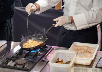 Cooking masterclass for visitors, great chefs high cuisine French restaurants, fine dining, winter...