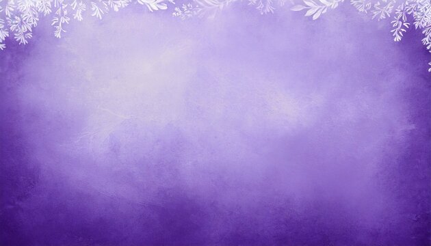 elegant lavender purple background with white hazy top border and dark royal purple grunge texture bottom border luxury pastel purple design