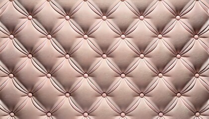 seamless light pastel pink diamond tufted upholstery background texture generative ai