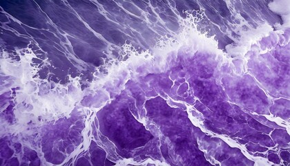 abstract purple background white veins ocean wave bubble and foam at high tide and surf pattern - obrazy, fototapety, plakaty