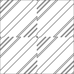 Figures from lines.Black pattern on white wallpaper for web page, textures, card, poster, fabric, textile packaging or napkins. Abstract wallpaper. Repeating background image. White texture. - obrazy, fototapety, plakaty