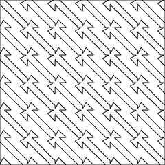 Figures from lines.Black pattern on white wallpaper for web page, textures, card, poster, fabric, textile packaging or napkins. Abstract wallpaper. Repeating background image. White texture.