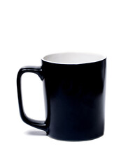 Large black mug on a white background