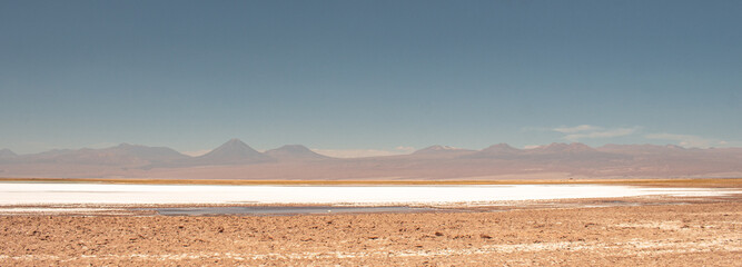 Desierto de atacama, geiser del tatio, salares, paisajes, montañas del norte de Chile - obrazy, fototapety, plakaty