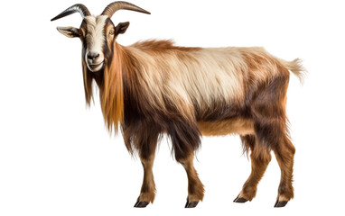 Kiko Majesty Unveiled Goat Isolated on Transparent Background PNG.