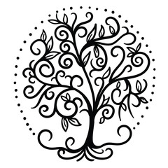 Tree of Life , Yggdrasil vector	