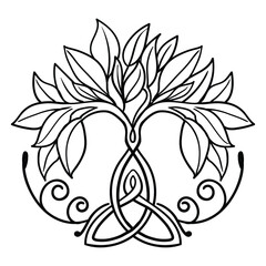 Tree of Life , Yggdrasil vector	