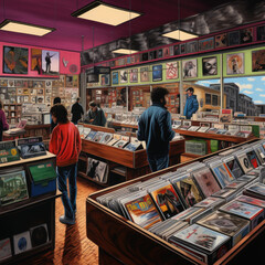 1980s record store