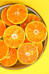 colorful orange wallpaper, orange background , slices orange  , fruit background