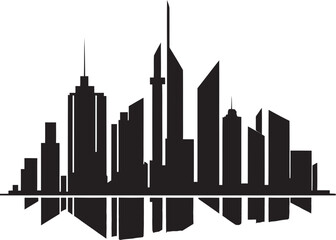 Fototapeta premium ArchitectAura Sleek Building Vector Emblem ConstructMark Elegant Vectorized Building Logo