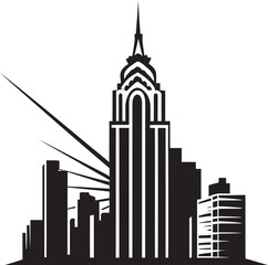 EdificeGraffix Artistic Vector Building Symbol TowerCraft Precision Vectorized Building Icon