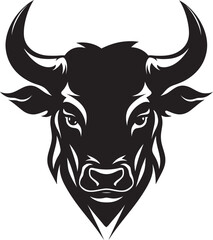 StampedeMark Dynamic Bull Head Emblem BullPower Precision Vector Bull Head Icon