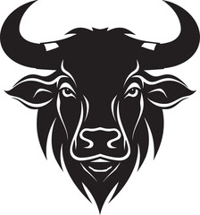 StampedeMark Elegant Bull Head Icon BullPower Dynamic Vector Bull Head Emblem