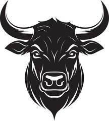 RagingBull Precision Vector Bull Head Icon BullRage Artistic Bull Head Symbol