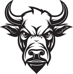HornCraft Precision Bull Symbol TaurusGraffix Sleek Vector Bull Emblem