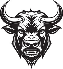 RampantRage Sleek Vector Bull Icon StampedeMark Elegant Bull Emblem