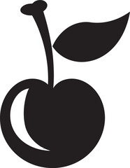 CherryCraftsmanship Sleek Cherry Icon RedFruitGlow Dynamic Vector Cherry Symbol