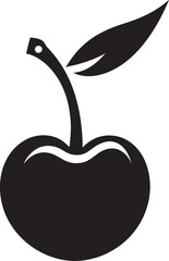 CherryCharmCraft Elegant Cherry Symbolization RedFruitSplash Dynamic Vector Cherry Emblem
