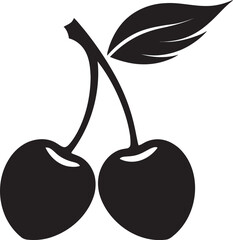 SweetSavorAura Precision Vector Cherry Emblem CrimsonFusionMaster Sleek Cherry Design