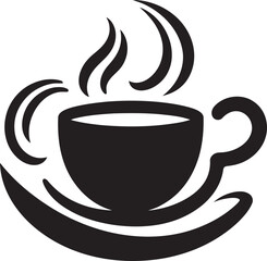 BrewMark Sleek Vector Coffee Cup Emblem JavaGraffix Elegant Coffee Cup Vector Logo
