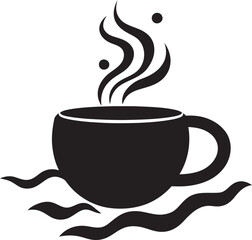 CuppaCraft Precision Vector Coffee Cup Icon EspressoMaster Sleek Vector Coffee Cup Design