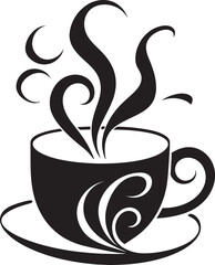 BrewMark Sleek Vector Coffee Cup Logo JavaGraffix Elegant Coffee Cup Icon